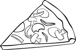 Pizza slice illustration